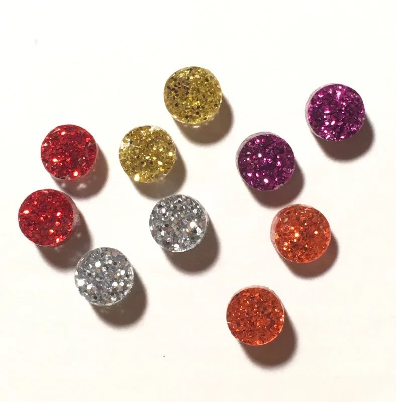 Luxury crystal earrings for upscale occasions-Glitter Studs