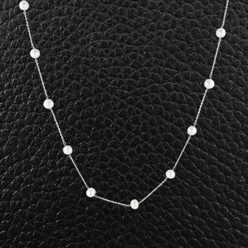 Personalized friendship necklaces for bonding-Cultured Pearl Necklace