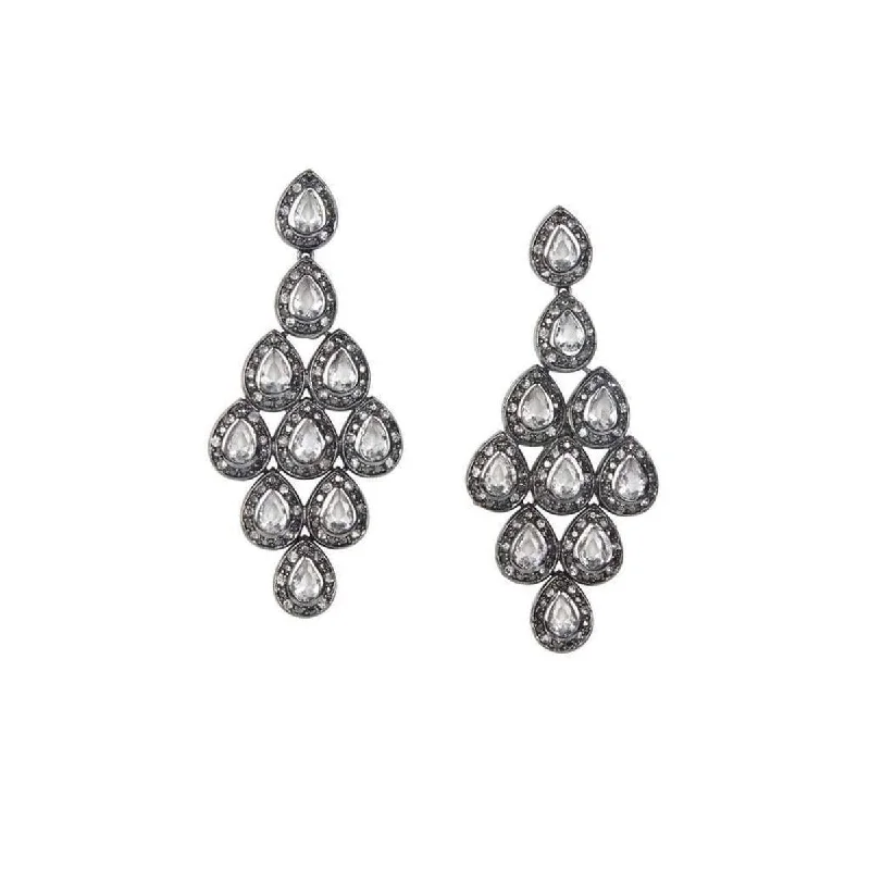 Statement earrings for bold fashion statements-Teardrop Chandelier Earrings