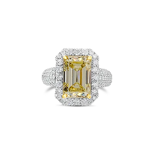 Luxury diamond rings for engagement and anniversaries-Yellow Diamond Ring