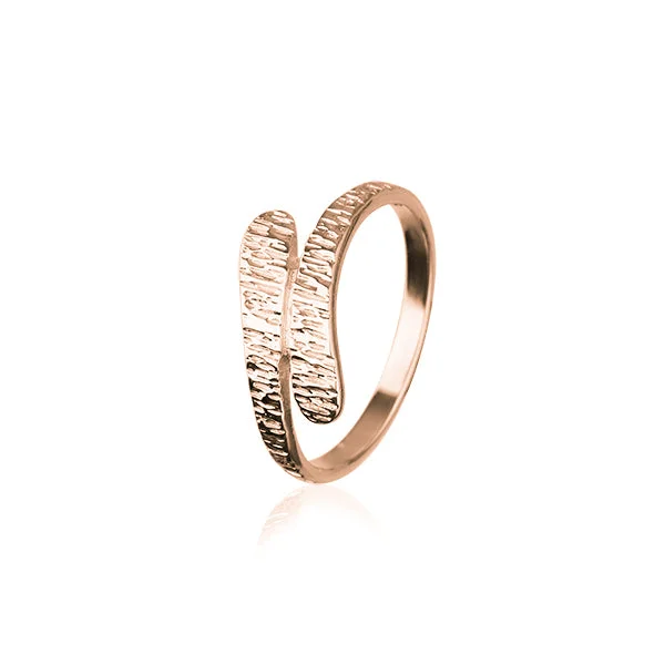 Simple silver rings for minimalist lovers-Meira Rose Gold Ring RR354