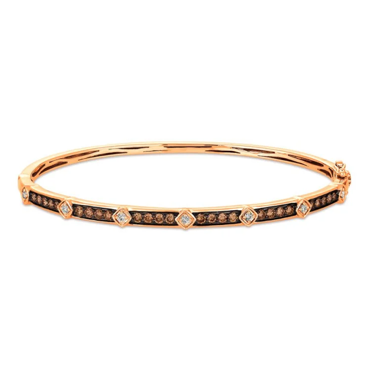 Antique-style bangles for vintage-inspired fashion-Le Vian 14K Strawberry Gold Bangle