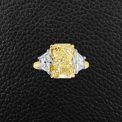 Custom engagement rings for special proposals-Yellow Diamond Engagement Ring