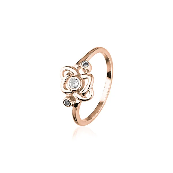 High-quality diamond rings for luxury moments-Cupid Rose Gold Ring RCR166