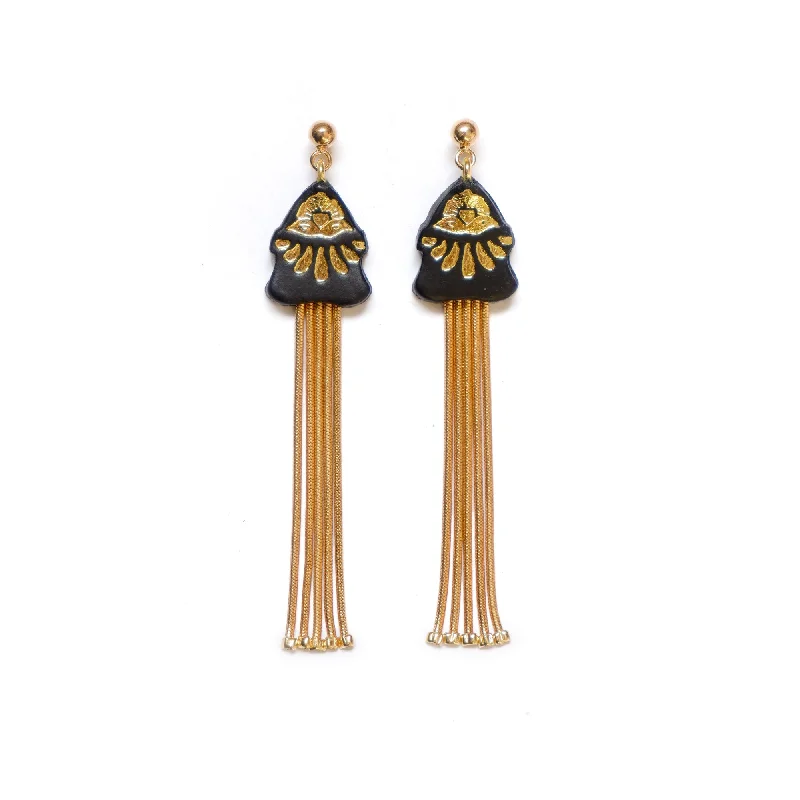 Modern drop earrings for chic outfits-TOLEDO TASSEL . earrings