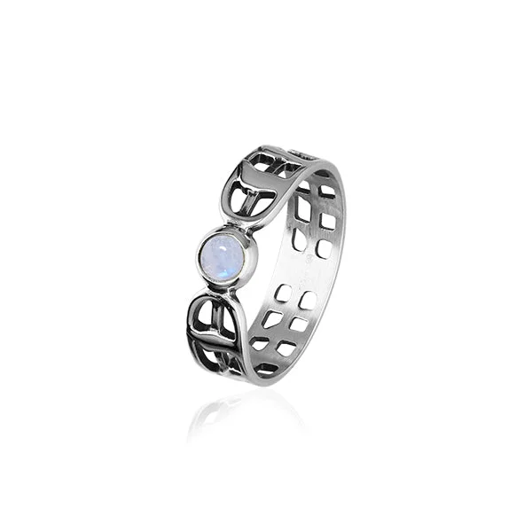 Handcrafted rings for a personalized touch-Solstice Silver Ring SR175