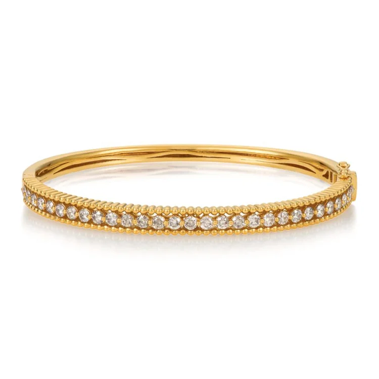 Designer bangles for luxury jewelry collections-Le Vian 14K Honey Gold Bangle