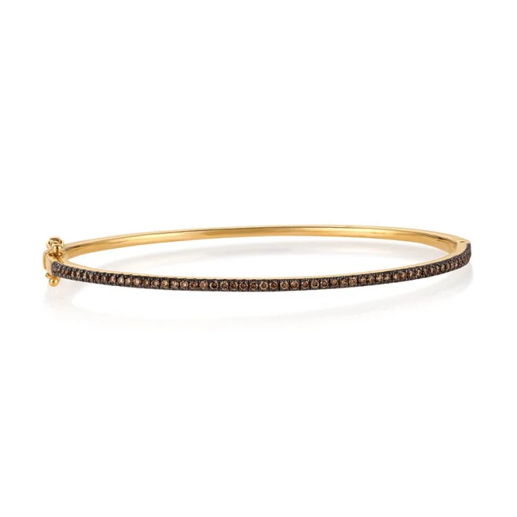 Retro-inspired bangles for a vintage style-Le Vian 14K Honey Gold Bangle