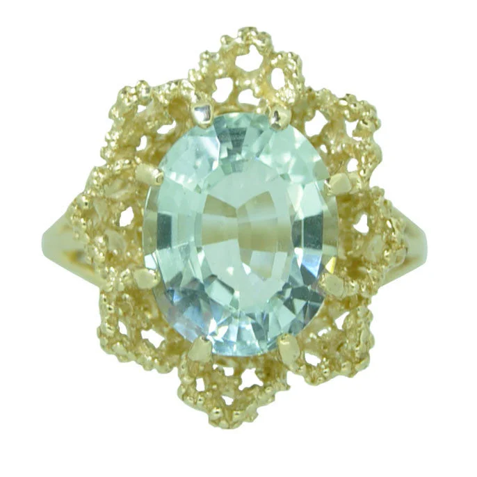 Trendy birthstone rings for stylish gifts-Aquamarine Ring