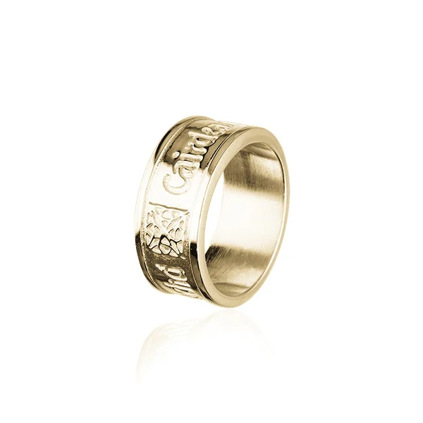 High-quality diamond rings for luxury moments-Gaelic Gold Ring GR225