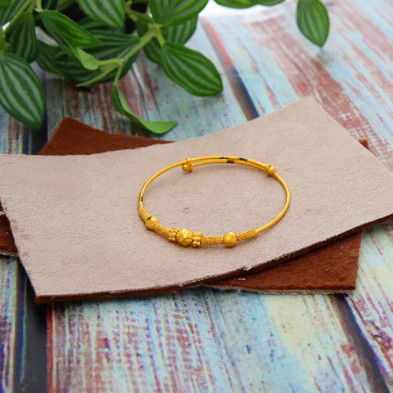 Indian-inspired bangles for traditional style-Gold Baby Bangle 21KT - FKJBNG21KM9979