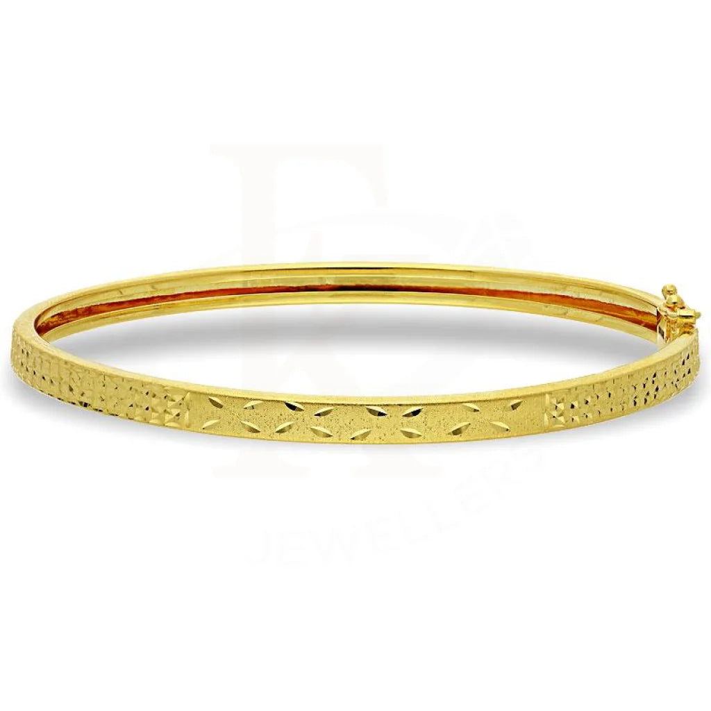 Crystal bangles for sparkling elegance-Gold Bangle in 18KT - FKJBNG18K1889