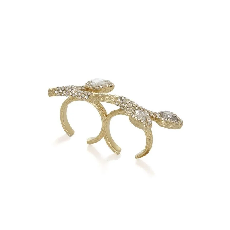 Custom signet rings for a classic look-Pave Branch Ring