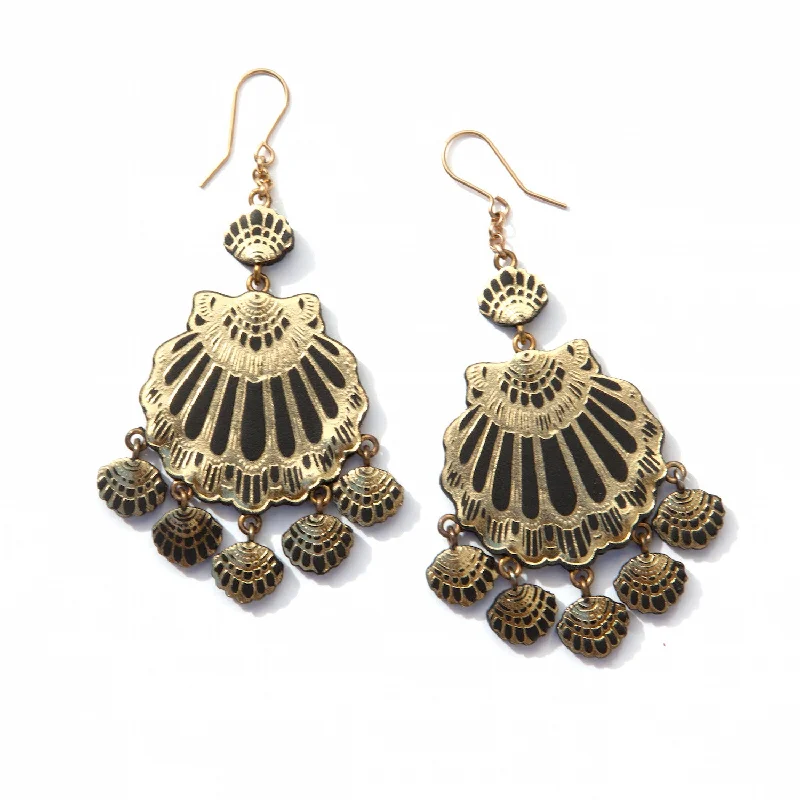 Geometric earrings for bold fashion choices-GYPSY SIREN . chandelier earrings