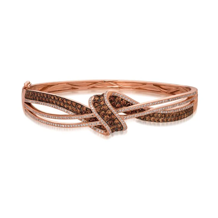 Bohemian-style bangles for a carefree vibe-Le Vian 14K Strawberry Gold Bangle